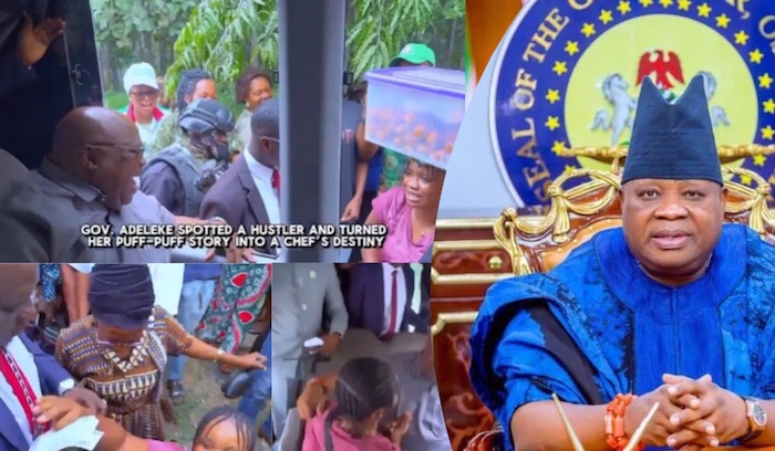 Adeleke buys ₦50,000 puff-puff, offers vendor chef role at government house