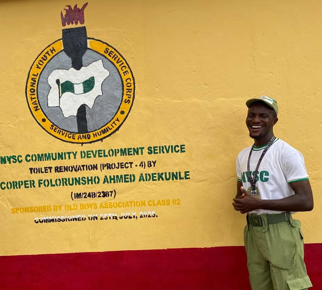 A corps member with CDS project