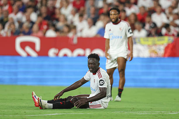 Sevilla striker Akor Adams suffers thigh injury, ruling him out of Nigeria’s 2026 World Cup qualifiers against Rwanda and South Africa.