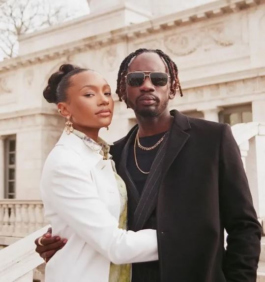 Mr Eazi and wife Temi Otedola
