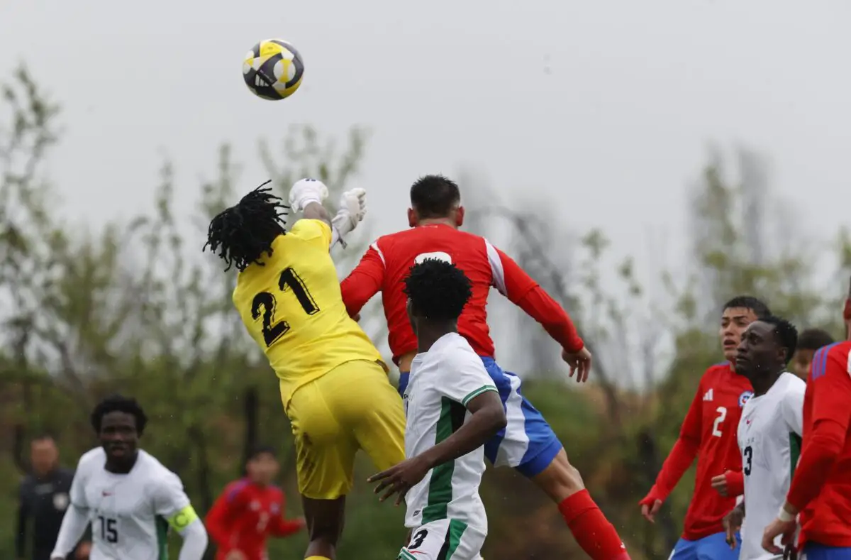 Flying Eagles drew 1-1 with U-20 World Cup hosts Chile in a friendly. Akinyele scored for Nigeria before Chile equalised. Next up: Australia on Tuesday.
