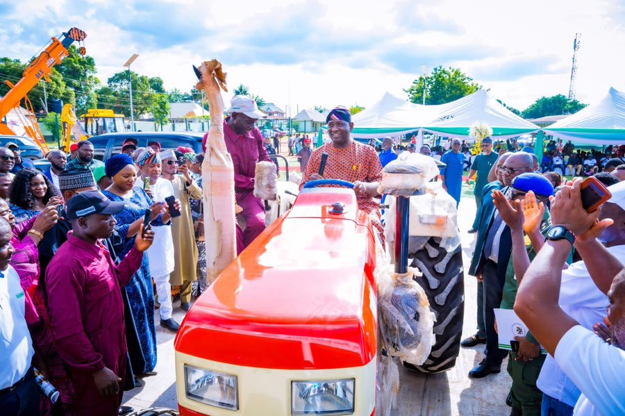 Hyacinth Alia represented by his deputy during the launching