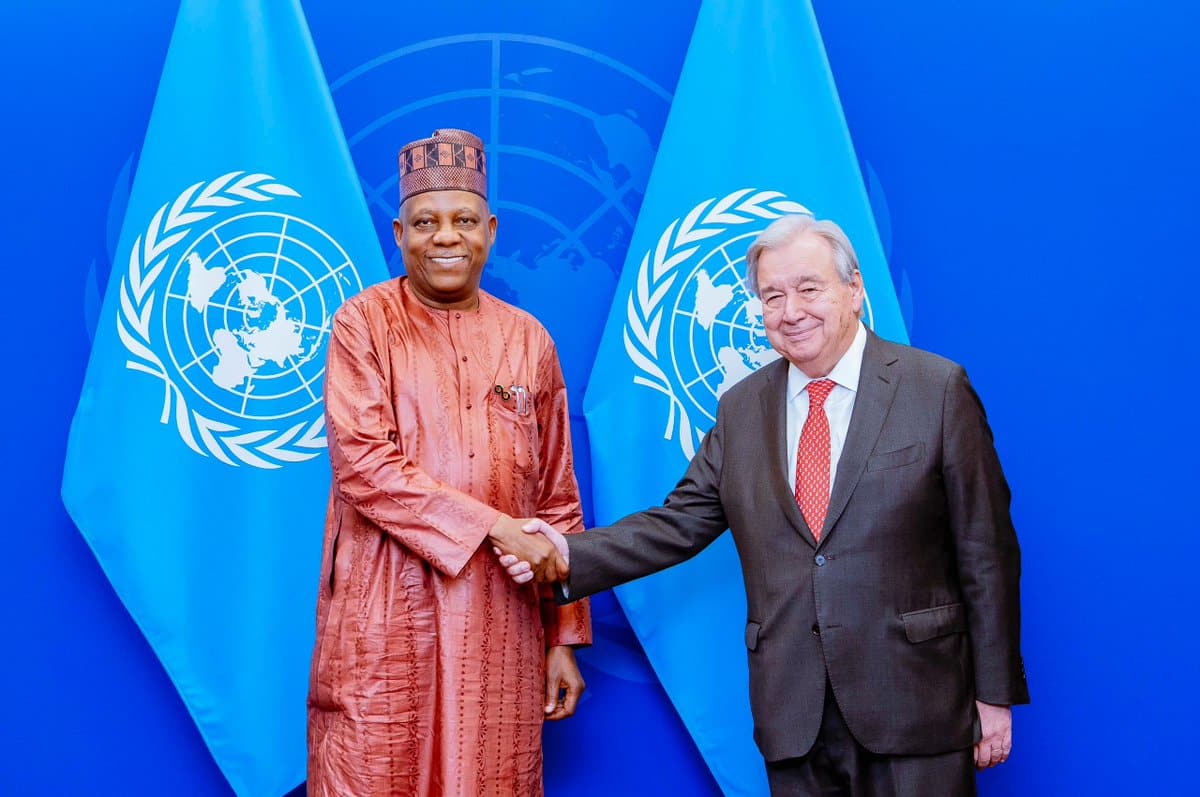 Kashim Shettima and António Guterres