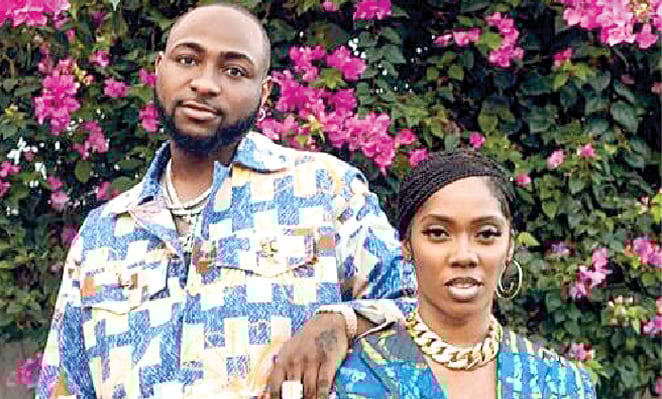 Afrobeat sensations, Davido and Tiwa Savage
