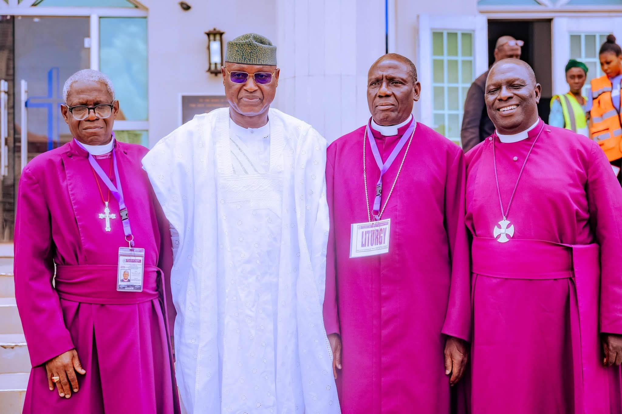 Governor Biodun Oyebanji with Anglican Church clergymen