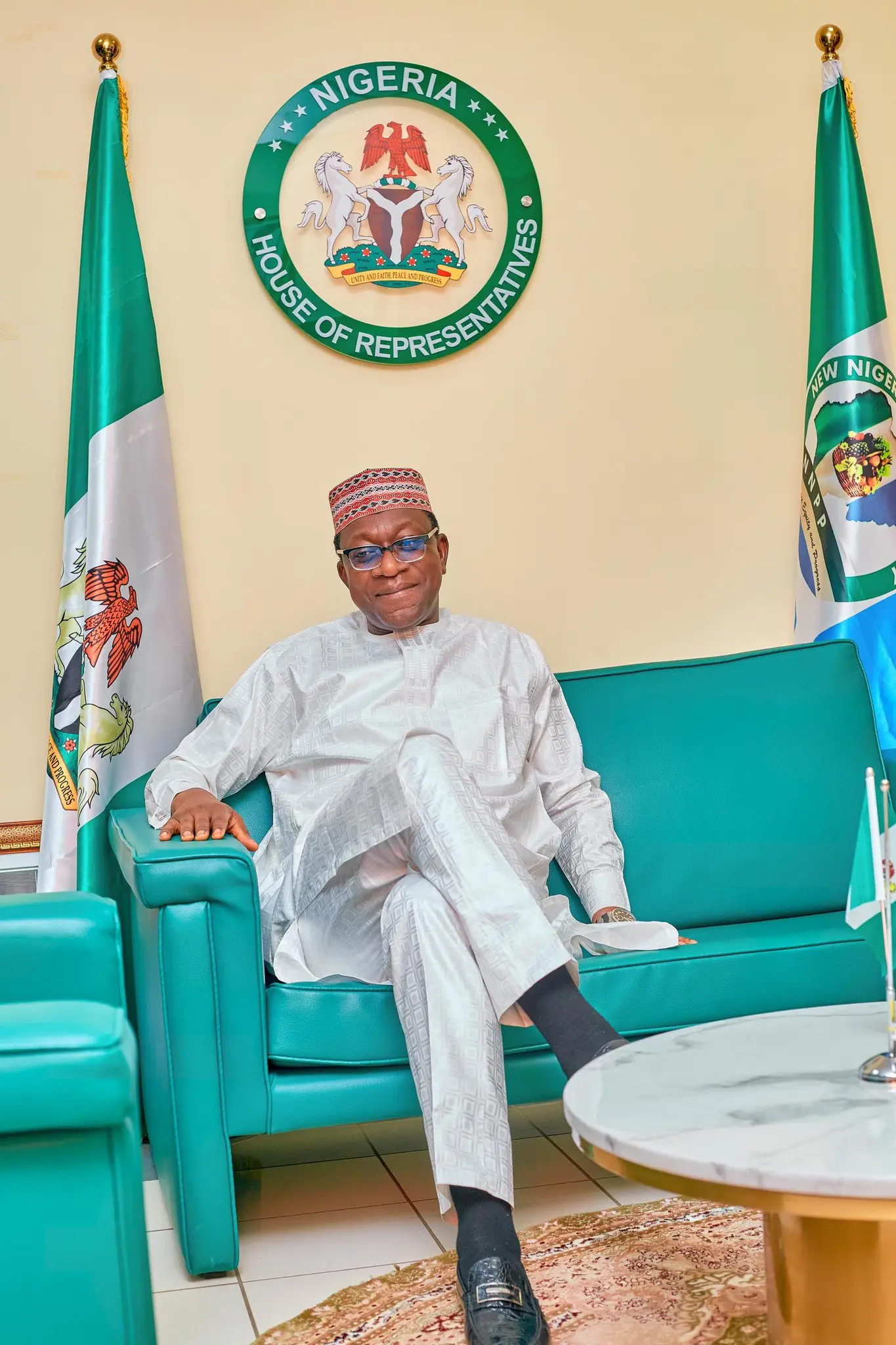 Abdulmumin Jibrin Kofa addresses the media after confirming his exit from the NNPP