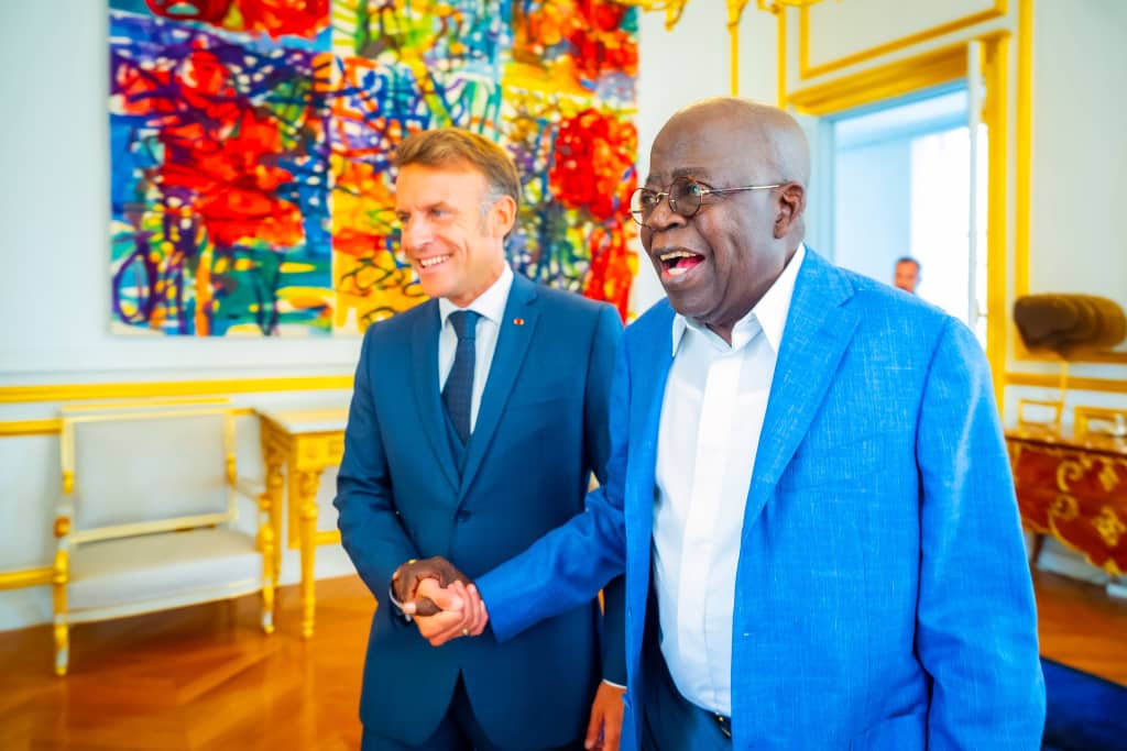 Bola Tinubu and Emmanuel Macron