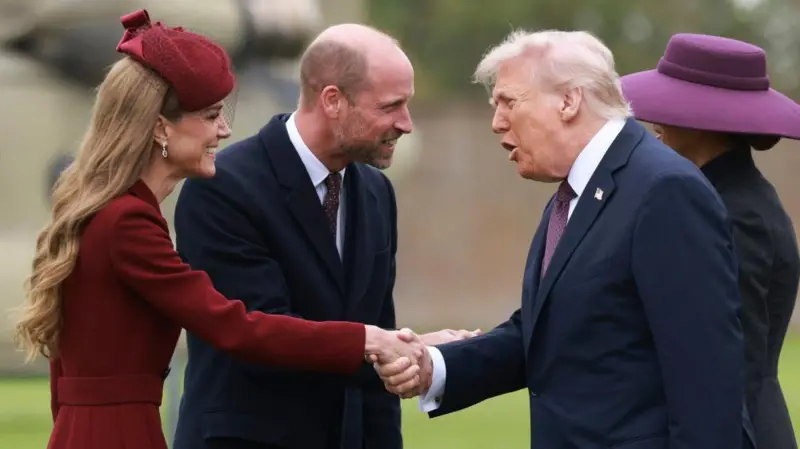 Trump, King and Queen