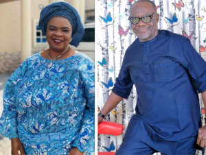 Peju Ogunmola, husband Sunday Omobolale