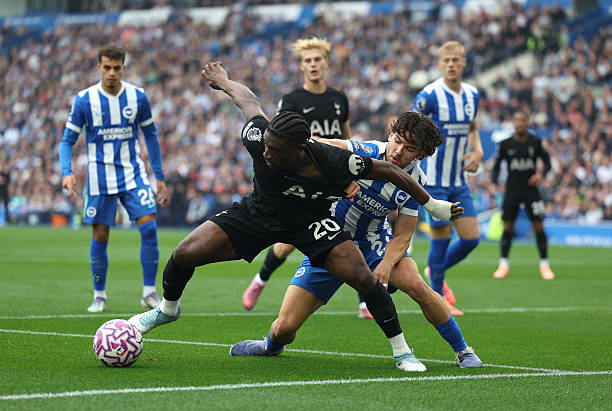 Spurs fight back from 2-0 down to draw 2-2 at Brighton, showing resilience and mental strength under Thomas Frank in their best performance this season.
