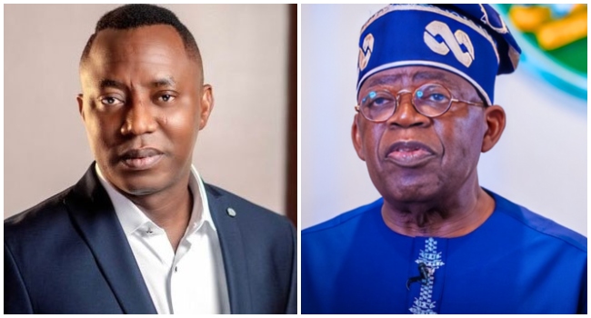 Omoyele Sowore and Bola Tinubu