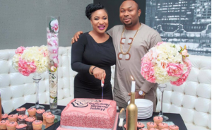 Tonto Dikeh and ex- husband, Olakunle Churchill 