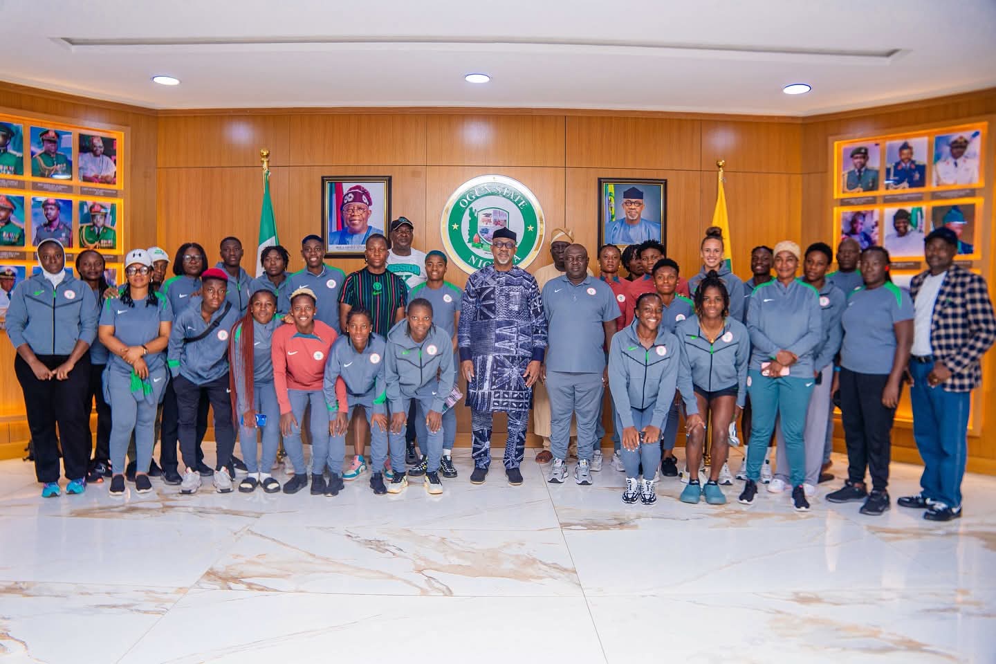 Governor Dapo Abiodun and the Super Falcons