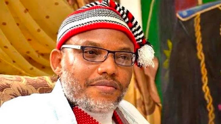 IPOB leader Nnamdi Kanu appears in court in Abuja after filing a fresh motion to dismiss all charges against him.