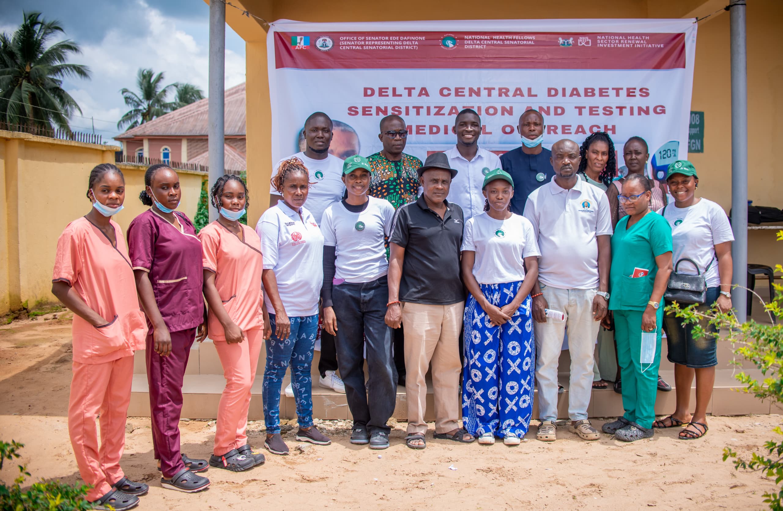 The Delta Central Diabetes Sensitization and Testing Outreach extended its free medical services to residents of Ethiope West Local Government Area of