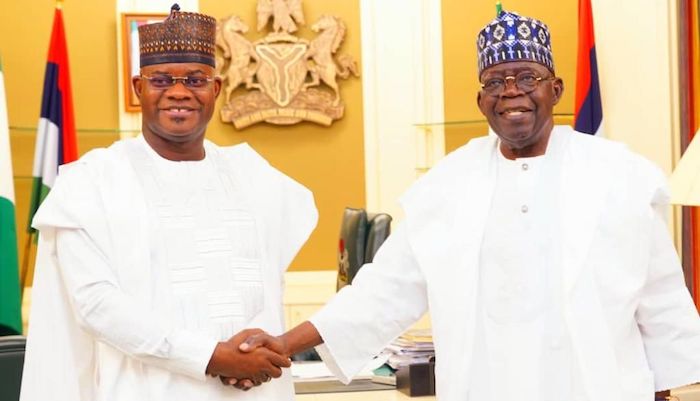 Yahaya Bello calls President Tinubu the "angel" sent by God to fix Nigeria during a political rally in Kogi State.