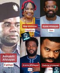 Adeyemi Afolayan and children