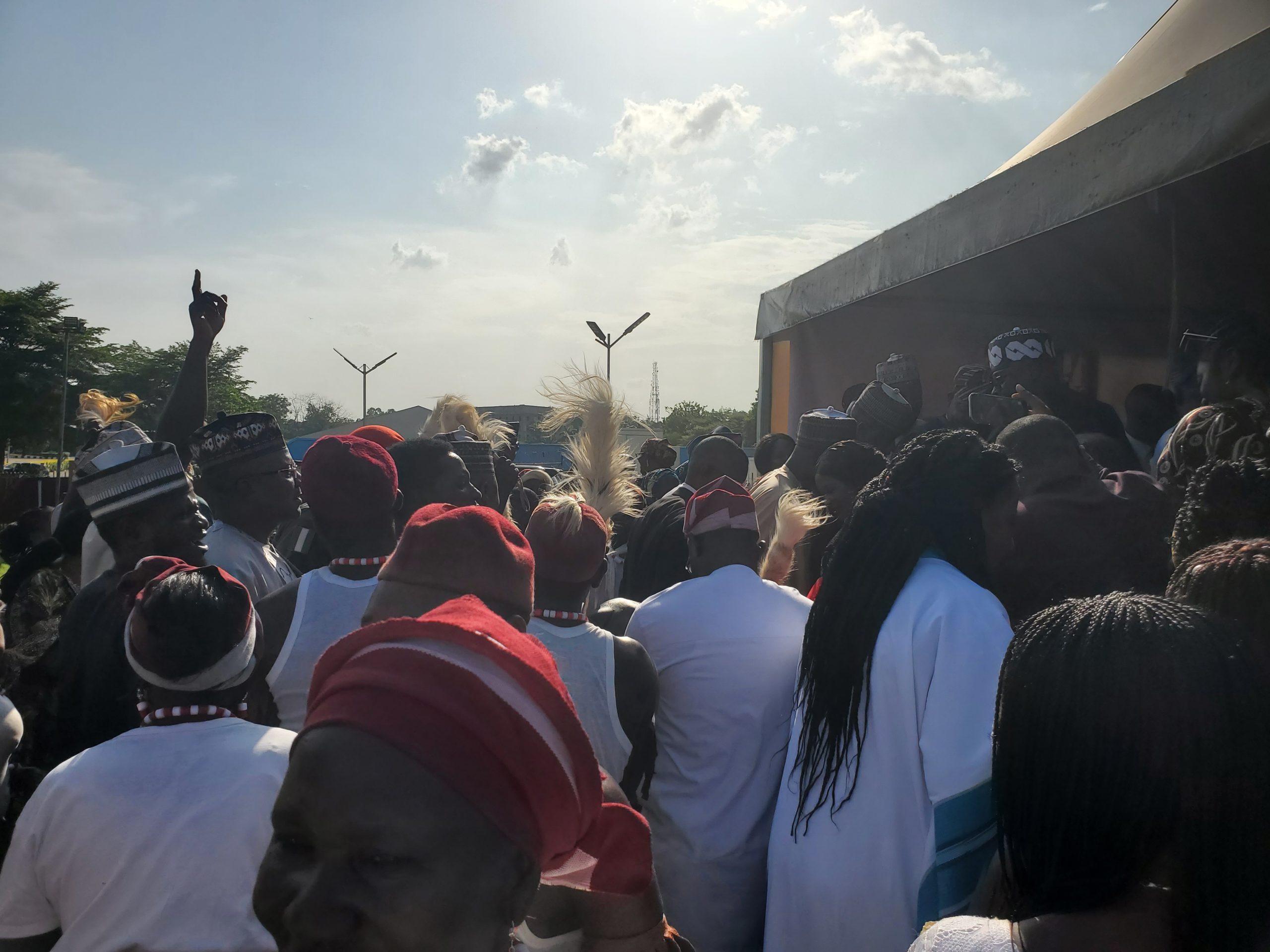 Crowd at cultural celebration event