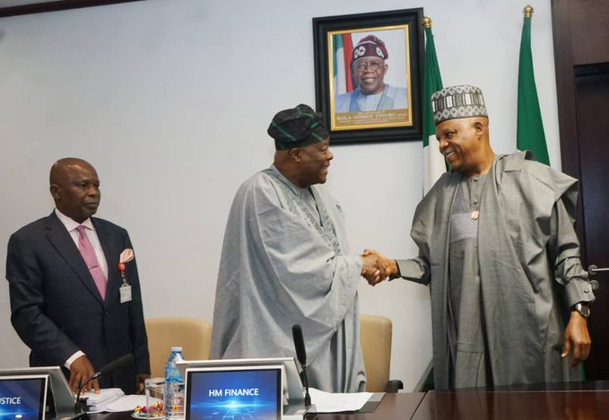 Vice President Kashim Shettima and Minister Wale Edun