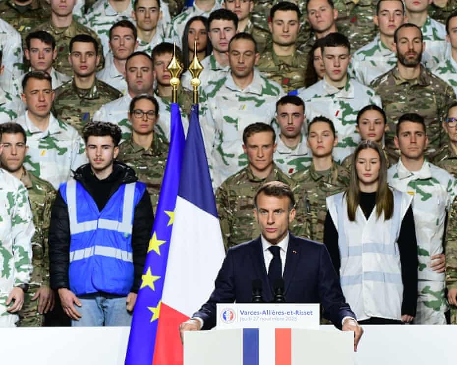 Macron: France to launch voluntary military service for young people