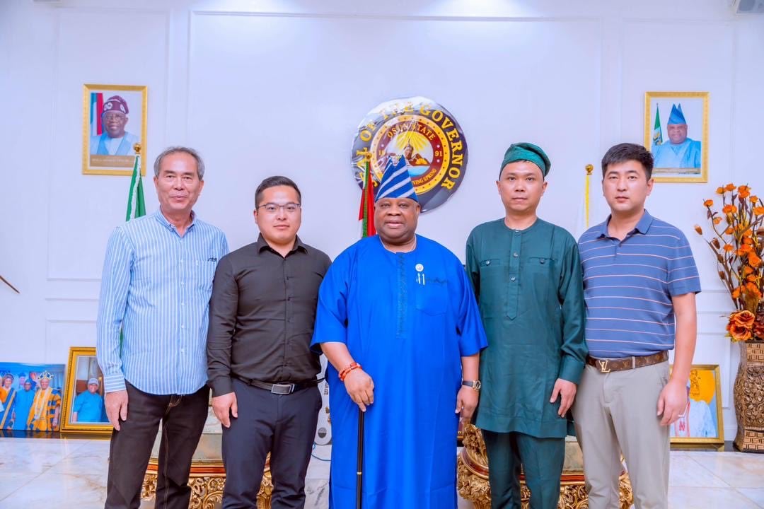 Governor Adeleke meets Chinese investors in Osogbo to discuss investment in Osun Free Trade Zone.
