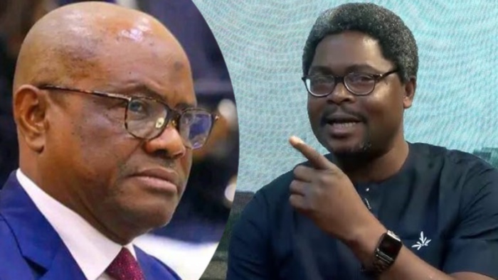 Lere Olayinka defends FCT Minister Nyesom Wike on live TV, insisting Wike remains a loyal PDP member amid party leadership and convention disputes.