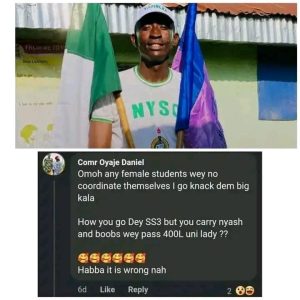 NYSC withdraws Kaduna corps member from school over viral controversial comment about teenage girls.