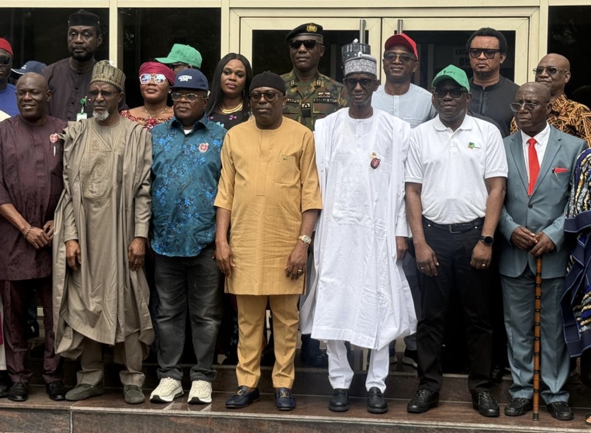 NSA Nuhu Ribadu meeting Rivers State Governor Siminalayi Fubara at the Government House in Port Harcourt.