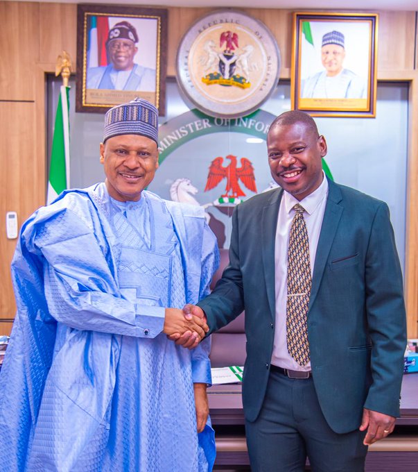 Mohammed Idris and UNESCO's Jean-Paul Abiaga