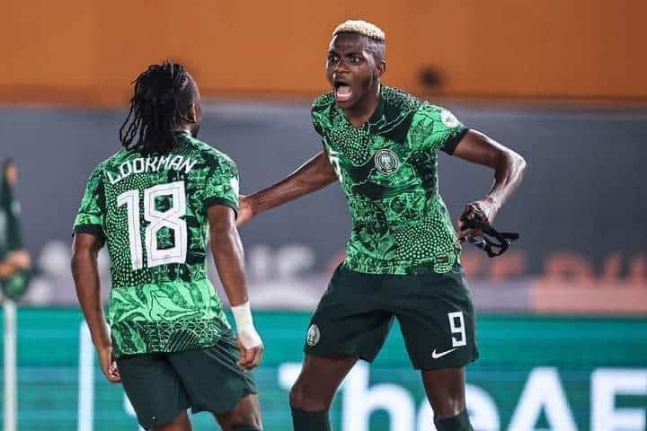 Super Eagles Osimhen and Lookman