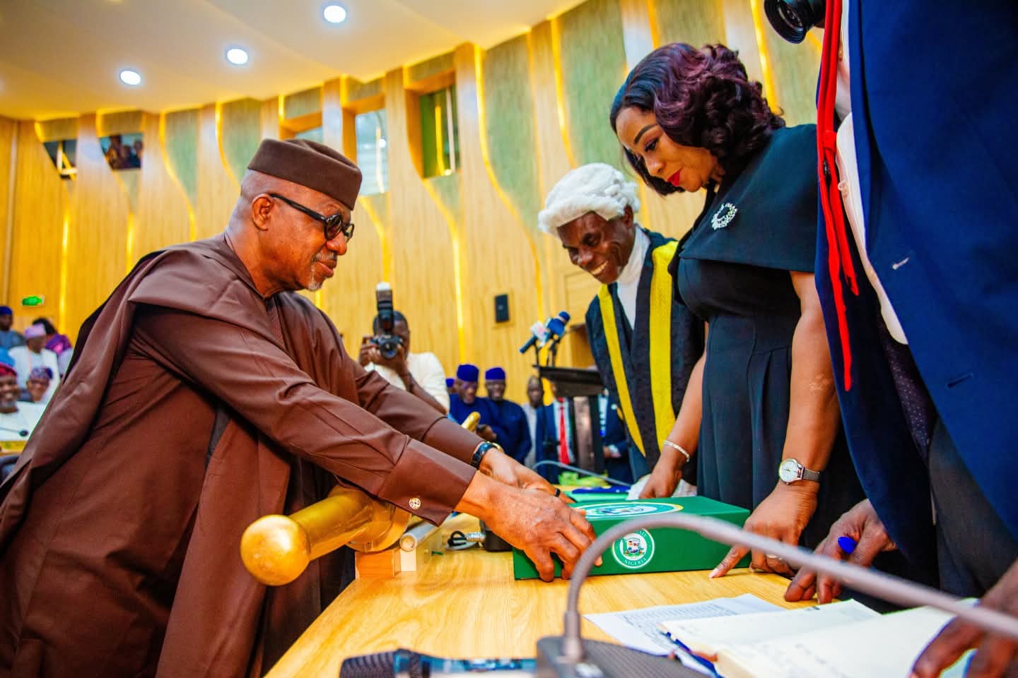 Dapo Abiodun presenting the 2026 budget