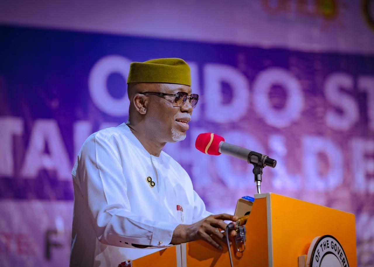 Ondo State officials meet NASRDA management team at the Governor’s Office in Akure.