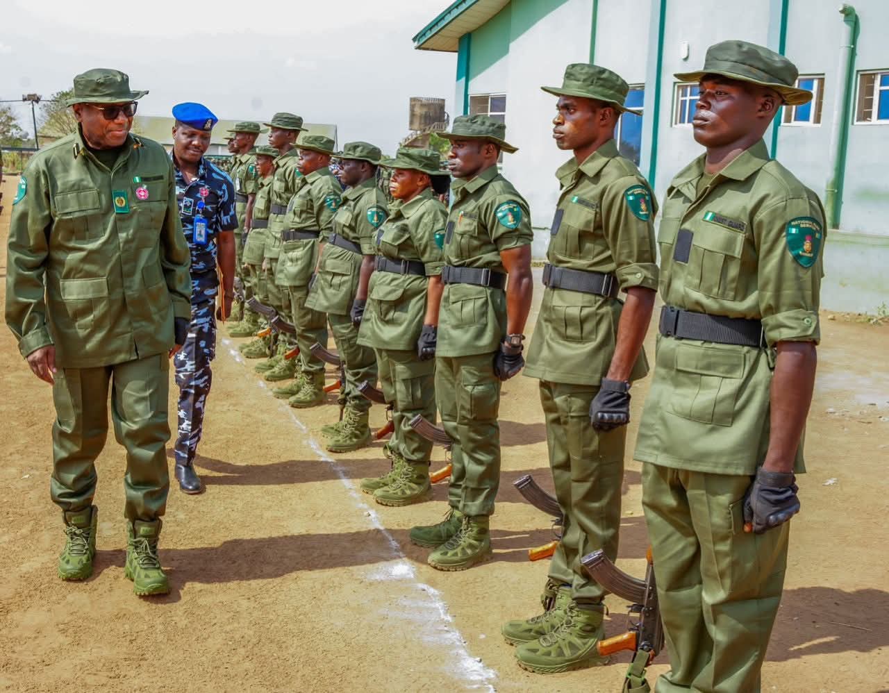 Kwara State Governor AbdulRahman AbdulRazaq with the guards