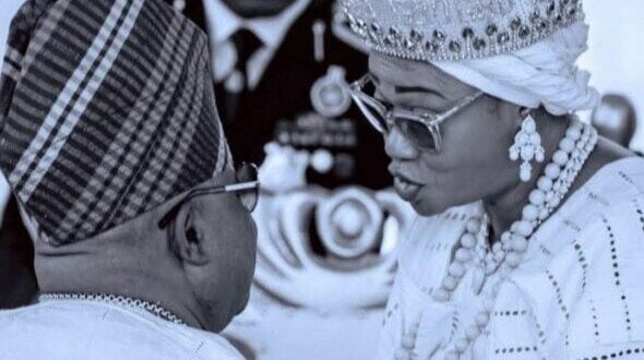 First Lady Oluremi Tinubu addresses public criticism after a viral video of her brief interaction with Osun State Governor Ademola Adeleke at a ceremonial event.