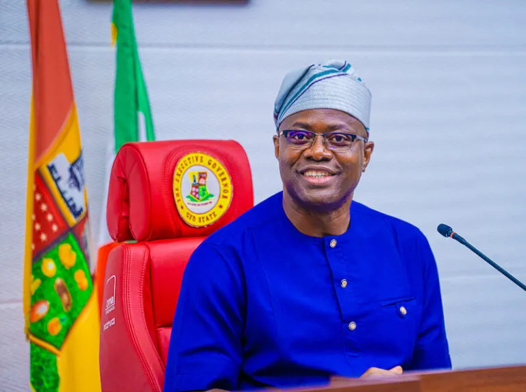 Oyo State Governor Seyi Makinde announces cabinet reshuffle in Ibadan.