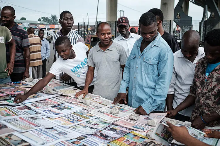 Newspaper stand