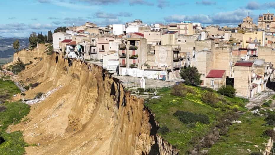 Sicily declares emergency as landslide puts town at risk