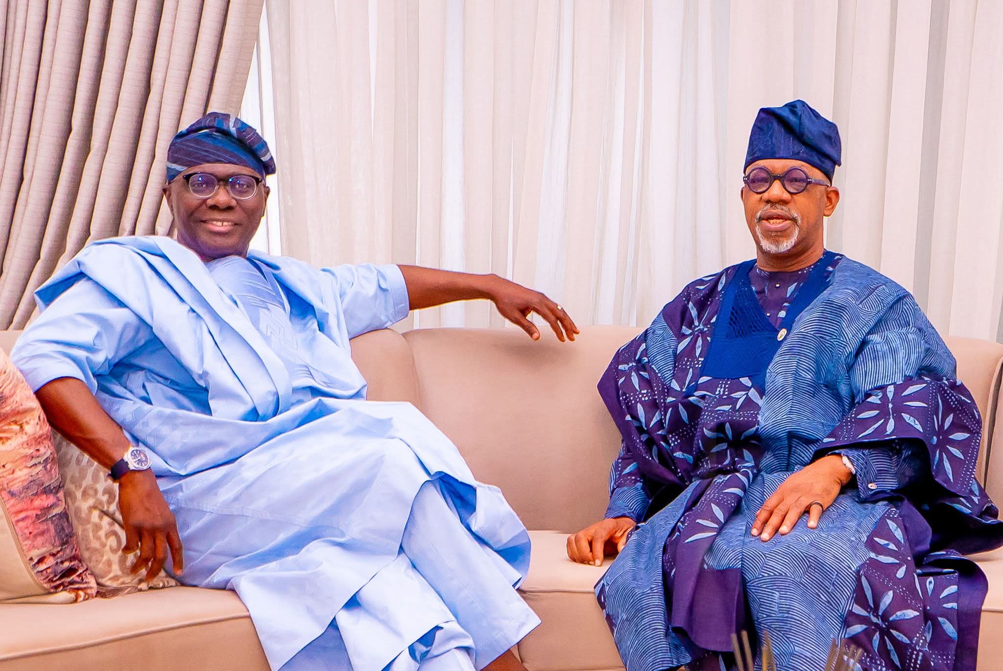 Governor Babajide Sanwo-Olu and Dapo Abiodun