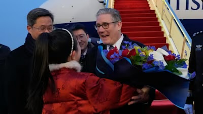 Starmer begins first UK PM visit to China in eight years