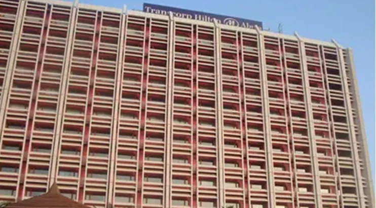 Exterior view of a Transcorp Hotels Plc property reflecting the company’s record-breaking 2025 financial performance.