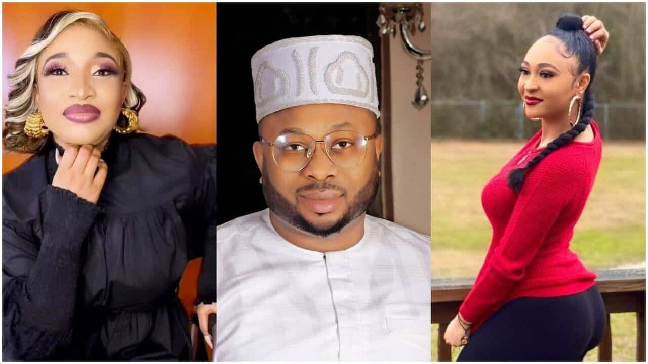 Tonto Dikeh, Churchill and Rosy Meurer