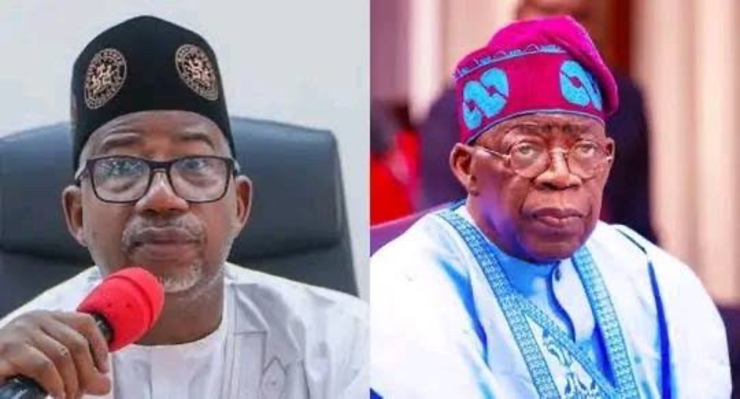 Tinubu and Bala Mohammed in meeting at Aso Rock.