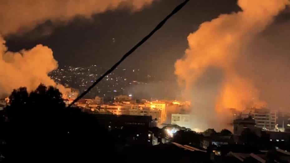 At least 31 killed as Israel hits Beirut after Hezbollah attacks