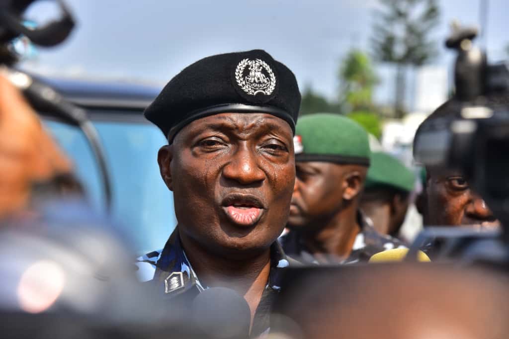 Olohundare Jimoh met with screening officials at the Nigeria Police Force command headquarters in Ikeja during the constable recruitment process.
