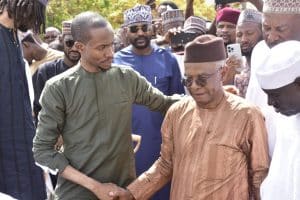 El-Rufai Weeps as Mother Is Buried in Abuja