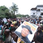 Youths protest in Abuja, urge Goodluck Jonathan to run in 2027